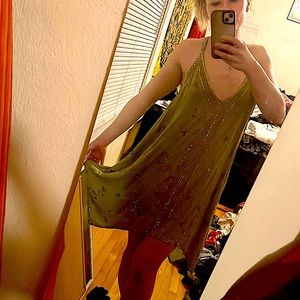 Free people beautiful beaded summer dress